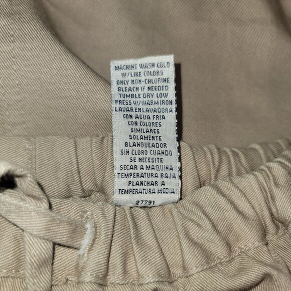 Sag Harbor Women's 100%‎ Cotton Maxi Cargo Skirt Size small Elastic Waist Khaki - Picture 7 of 8